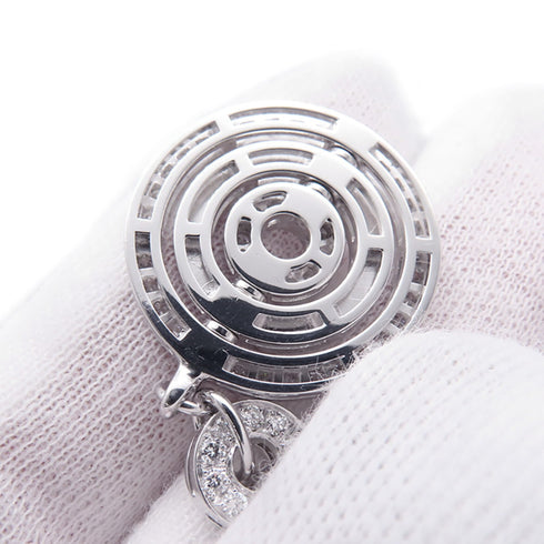 Astrale Cerchi Pendant Necklace 18K White Gold with Diamond
