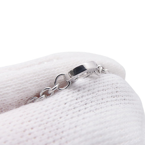 Astrale Cerchi Pendant Necklace 18K White Gold with Diamond