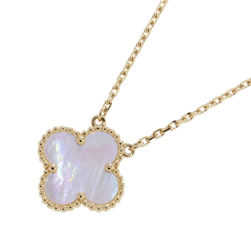 Alhambra Pendant Necklace 18K Yellow Gold and Mother of Pearl