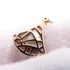 Pendant Necklace 18K Rose Gold with Mother of Pearl and Diamond