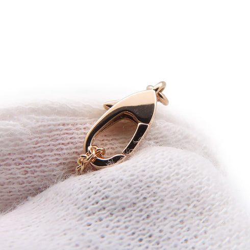 Pendant Necklace 18K Rose Gold with Mother of Pearl and Diamond