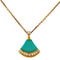 Diva's Dream Pendant Necklace 18K Yellow Gold with Turquoise and Diamond