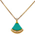 Diva's Dream Pendant Necklace 18K Yellow Gold with Turquoise and Diamond