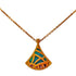 Diva's Dream Pendant Necklace 18K Yellow Gold with Turquoise and Diamond