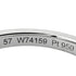 Quatre Radiant Half Ring Platinum