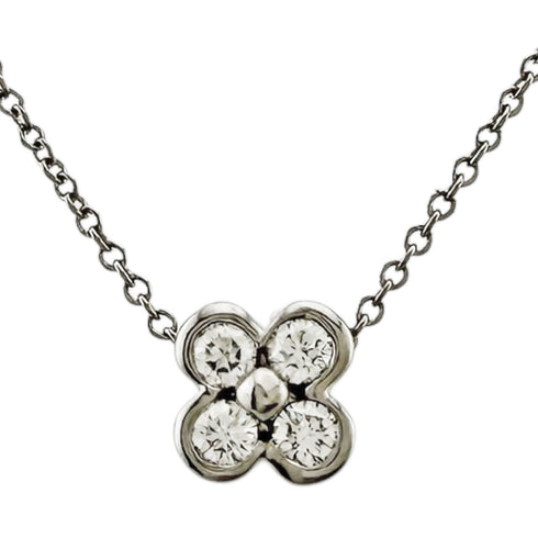 Pendant Necklace Platinum With Diamond