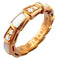 Serpenti Viper Ring 18K Rose Gold with Diamonds