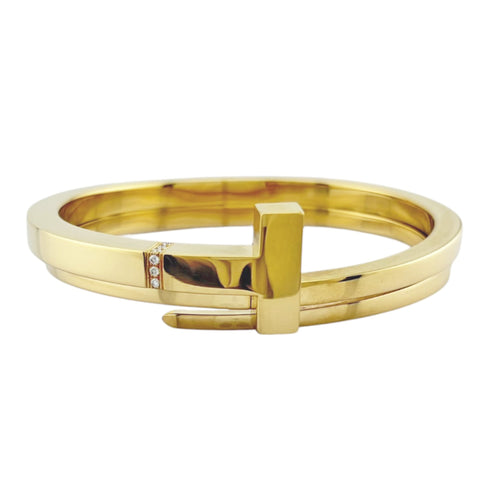 T Square Wrap Bracelet 18K Yellow Gold