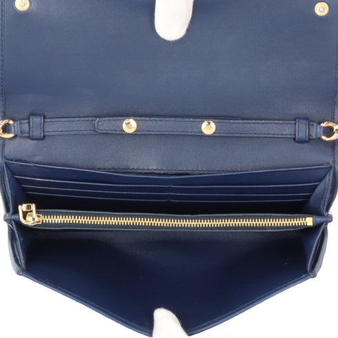 Flap Crossbody Bag Matelasse Leather Small