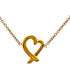Loving Heart Pendant Necklace 18K Yellow Gold