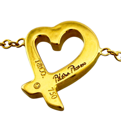 Loving Heart Pendant Necklace 18K Yellow Gold