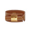 Artemis Bangle Leather Gold Brown Bracelet