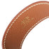 Artemis Bangle Leather Gold Brown Bracelet