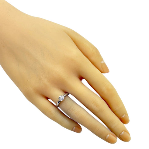 Bonheur Solitaire Ring Platinum