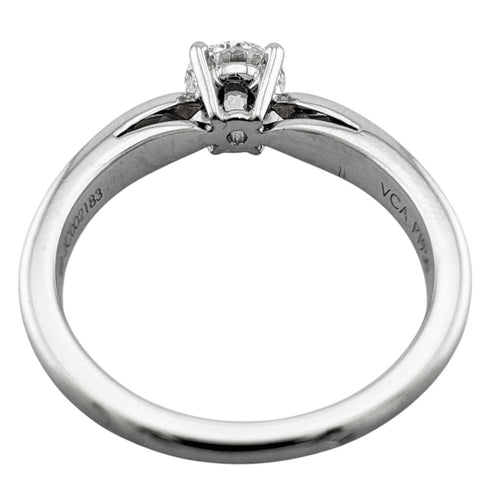Bonheur Solitaire Ring Platinum