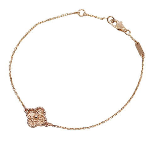 Sweet Alhambra Bracelet 18K Rose Gold