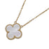 Vintage Alhambra Pendant Necklace 18K Yellow Gold
