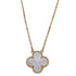 Vintage Alhambra Pendant Necklace 18K Yellow Gold