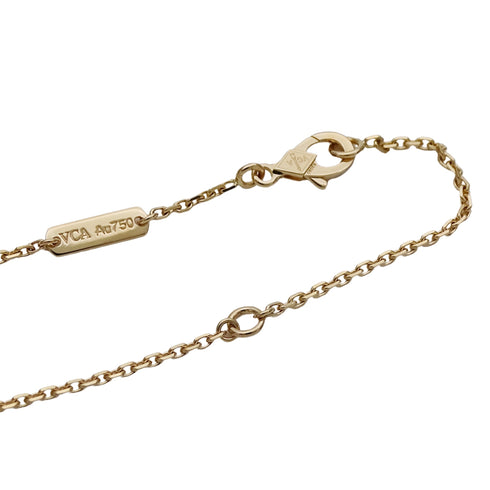 Vintage Alhambra Pendant Necklace 18K Yellow Gold