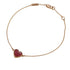 Sweet Alhambra Bracelet 18K Rose Gold and Carnelian