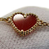 Sweet Alhambra Bracelet 18K Rose Gold and Carnelian