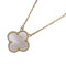 Vintage Alhambra Pendant Necklace 18K Yellow Gold