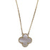 Vintage Alhambra Pendant Necklace 18K Yellow Gold