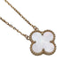 Vintage Alhambra Pendant Necklace 18K Yellow Gold