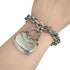 Bamboo Handle Bag Motif Chain Bracelet Sterling Silver