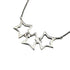 Triple Star Pendant Necklace Sterling Silver