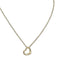 Open Heart Pendant Necklace Sterling Silver 12mm