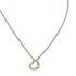 Open Heart Pendant Necklace Sterling Silver 12mm
