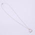 Open Heart Pendant Necklace Sterling Silver 12mm