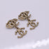 CC Logo Earrings Metal Gold-Tone Metal