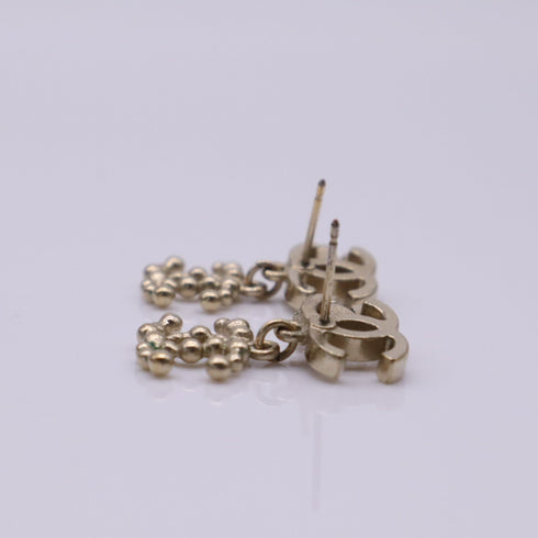 CC Logo Earrings Metal Gold-Tone Metal