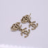 CC Logo Earrings Metal Gold-Tone Metal