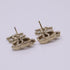 CC Logo Earrings Metal Gold-Tone Metal