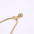 Flower Pendant Necklace Metal With Rhinestone