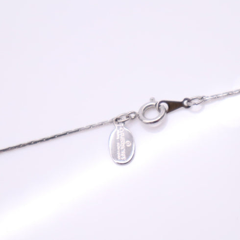 Pendant Necklace Sterling Silver With Rhinestone