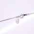Pendant Necklace Sterling Silver With Rhinestone
