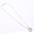 Pendant Necklace Sterling Silver With Rhinestone