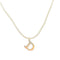 D- Pendant Necklace Sterling Silver