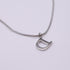 D- Pendant Necklace Sterling Silver