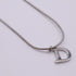 D- Pendant Necklace Sterling Silver