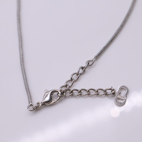 D- Pendant Necklace Sterling Silver