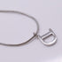 D- Pendant Necklace Sterling Silver