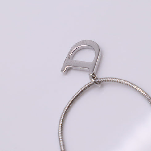 D- Pendant Necklace Sterling Silver