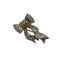 Twist Ribbon Brooch Gold and Sterling Silver