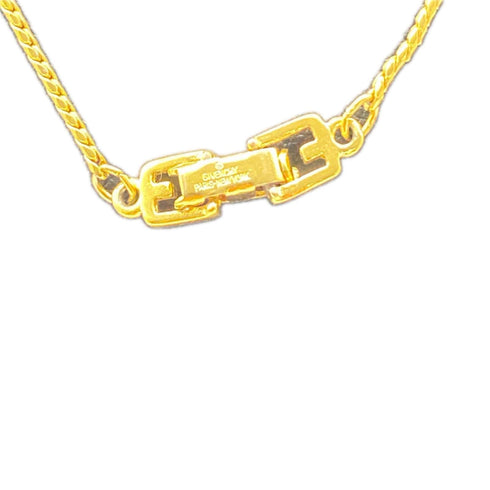 Pendant Necklace Gold with Rhinestone
