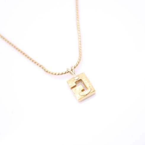 Pendant Necklace Gold with Rhinestone